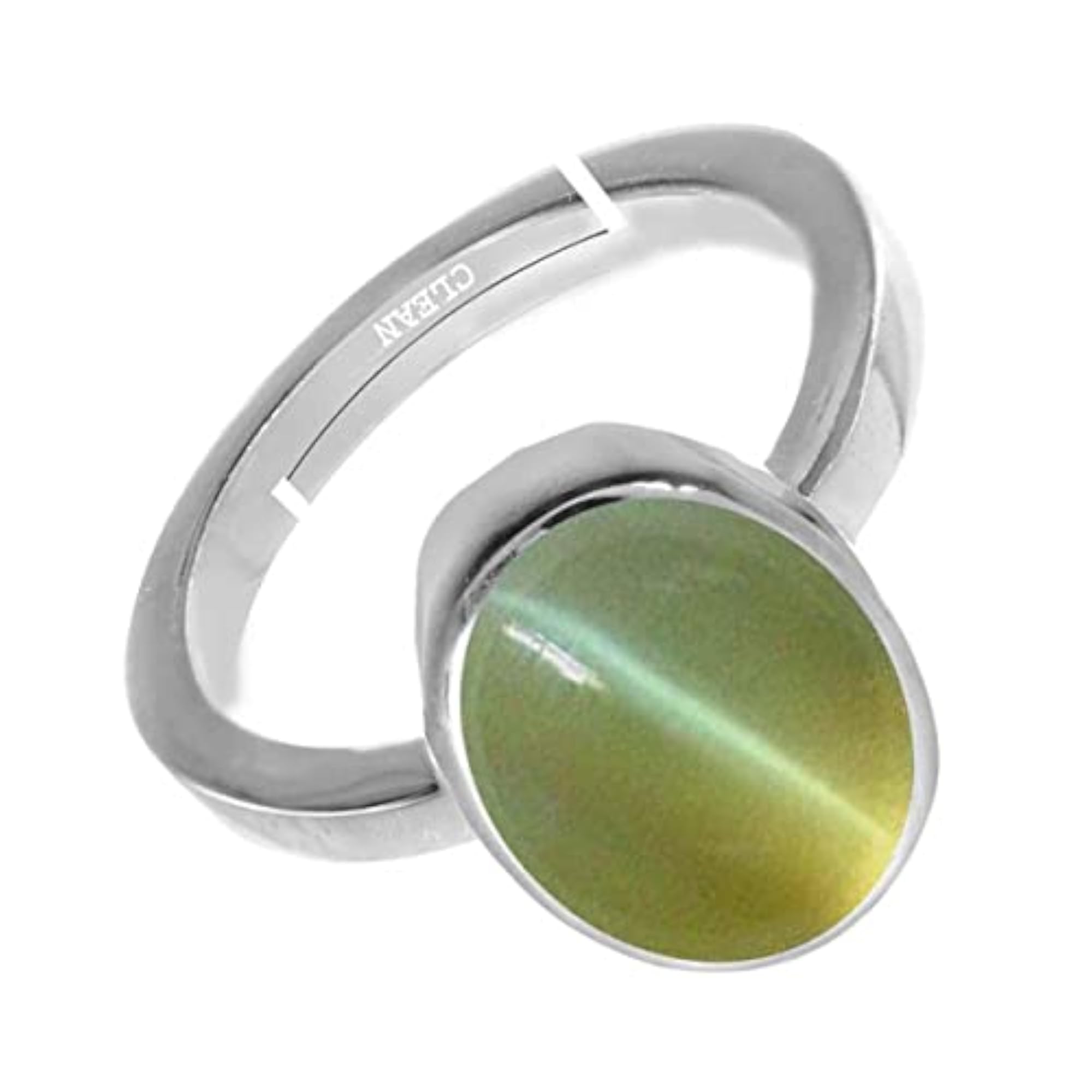 Women's Adjustable Cats Eye 925 Sterling Silver Ring